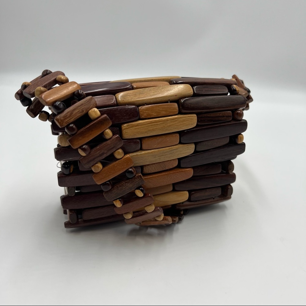 Costa Rica Exotic Wood Mini Purse NEW